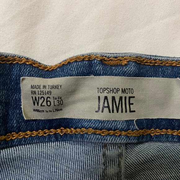 Topshop Tulle hem Jaime ankle jeans. - Picture 8 of 9